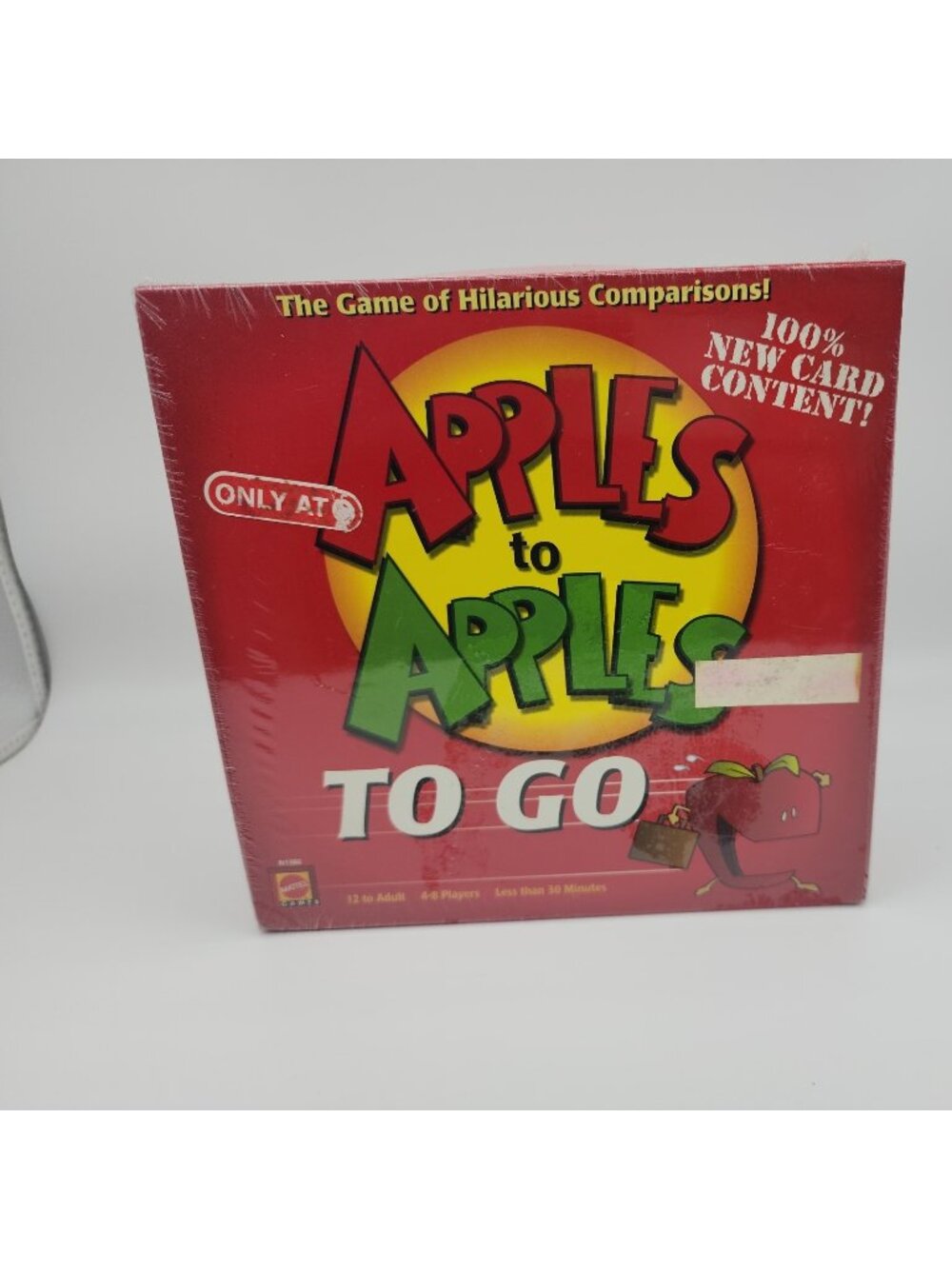 Apples To Apples To Go Family Card Game 2007 Mattel Games NIB
